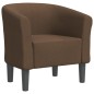 vidaXL Sillón de tela marrón vidaXL Sillón de tela marrón