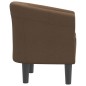 vidaXL Sillón de tela marrón vidaXL Sillón de tela marrón