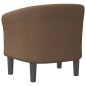 vidaXL Sillón de tela marrón vidaXL Sillón de tela marrón
