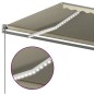 vidaXL Toldo automático con LED y sensor de viento crema 400x350 cm vidaXL Toldo automático con LED y sensor de viento crema 400x350 cm