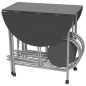 vidaXL Conjunto de comedor plegable 5 piezas MDF negro vidaXL Conjunto de comedor plegable 5 piezas MDF negro