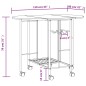 vidaXL Conjunto de comedor plegable 5 piezas MDF negro vidaXL Conjunto de comedor plegable 5 piezas MDF negro