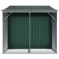 vidaXL Cobertizo de jardín acero galvanizado verde 277x192,5x179 cm vidaXL Cobertizo de jardín acero galvanizado verde 277x192,5x179 cm