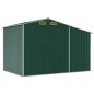 vidaXL Cobertizo de jardín acero galvanizado verde 277x192,5x179 cm vidaXL Cobertizo de jardín acero galvanizado verde 277x192,5x179 cm