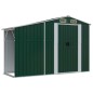 vidaXL Cobertizo de jardín acero galvanizado verde 277x192,5x179 cm vidaXL Cobertizo de jardín acero galvanizado verde 277x192,5x179 cm