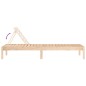 vidaXL Tumbona madera maciza de pino 199,5x60x74 cm vidaXL Tumbona madera maciza de pino 199,5x60x74 cm