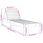 vidaXL Tumbona madera maciza de pino 199,5x60x74 cm vidaXL Tumbona madera maciza de pino 199,5x60x74 cm