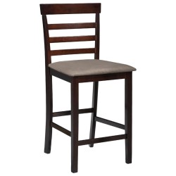 vidaXL Taburetes de barra de cocina 2 unidades tela marrón