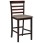 vidaXL Taburetes de barra de cocina 2 unidades tela marrón vidaXL Taburetes de barra de cocina 2 unidades tela marrón