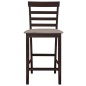 vidaXL Taburetes de barra de cocina 2 unidades tela marrón vidaXL Taburetes de barra de cocina 2 unidades tela marrón