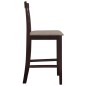 vidaXL Taburetes de barra de cocina 2 unidades tela marrón vidaXL Taburetes de barra de cocina 2 unidades tela marrón