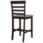 vidaXL Taburetes de barra de cocina 2 unidades tela marrón vidaXL Taburetes de barra de cocina 2 unidades tela marrón