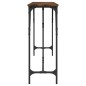 vidaXL Mesa consola madera de ingeniería roble ahumado 200x29x75 cm vidaXL Mesa consola madera de ingeniería roble ahumado 200x29x75 cm