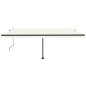 vidaXL Toldo automático con LED y sensor de viento crema 500x350 cm vidaXL Toldo automático con LED y sensor de viento crema 500x350 cm