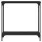 vidaXL Mesa consola madera de ingeniería negro 75x30,5x75 cm vidaXL Mesa consola madera de ingeniería negro 75x30,5x75 cm