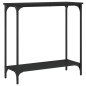 vidaXL Mesa consola madera de ingeniería negro 75x30,5x75 cm vidaXL Mesa consola madera de ingeniería negro 75x30,5x75 cm