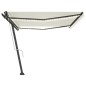 vidaXL Toldo automático con LED y sensor de viento crema 500x350 cm vidaXL Toldo automático con LED y sensor de viento crema 500x350 cm