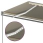 vidaXL Toldo automático con LED y sensor de viento crema 500x350 cm vidaXL Toldo automático con LED y sensor de viento crema 500x350 cm