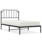 vidaXL Estructura de cama con cabecero metal negro 100x190 cm vidaXL Estructura de cama con cabecero metal negro 100x190 cm