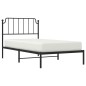 vidaXL Estructura de cama con cabecero metal negro 100x190 cm vidaXL Estructura de cama con cabecero metal negro 100x190 cm