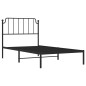vidaXL Estructura de cama con cabecero metal negro 100x190 cm vidaXL Estructura de cama con cabecero metal negro 100x190 cm