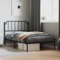 vidaXL Estructura de cama con cabecero metal negro 107x203 cm vidaXL Estructura de cama con cabecero metal negro 107x203 cm