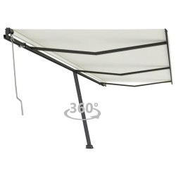 vidaXL Toldo de pie automático crema 600x350 cm