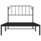 vidaXL Estructura de cama con cabecero metal negro 107x203 cm vidaXL Estructura de cama con cabecero metal negro 107x203 cm