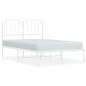 vidaXL Estructura de cama de metal con cabecero blanca 120x190 cm vidaXL Estructura de cama de metal con cabecero blanca 120x190 cm