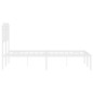 vidaXL Estructura de cama de metal con cabecero blanca 120x190 cm vidaXL Estructura de cama de metal con cabecero blanca 120x190 cm