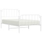 vidaXL Estructura cama metal con cabecero y pie cama blanca 107x203 cm vidaXL Estructura cama metal con cabecero y pie cama blanca 107x203 cm