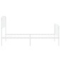 vidaXL Estructura cama metal con cabecero y pie cama blanca 107x203 cm vidaXL Estructura cama metal con cabecero y pie cama blanca 107x203 cm