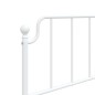 vidaXL Estructura cama metal con cabecero y pie cama blanca 107x203 cm vidaXL Estructura cama metal con cabecero y pie cama blanca 107x203 cm
