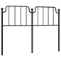 vidaXL Cabecero de metal negro 135 cm vidaXL Cabecero de metal negro 135 cm