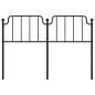 vidaXL Cabecero de metal negro 135 cm vidaXL Cabecero de metal negro 135 cm