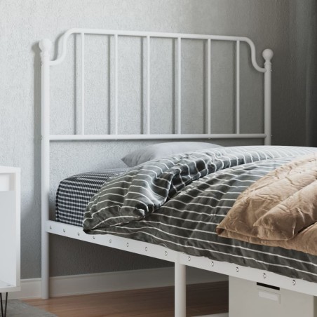 vidaXL Cabecero de metal blanco 100 cm