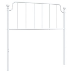 vidaXL Cabecero de metal blanco 100 cm