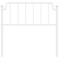 vidaXL Cabecero de metal blanco 100 cm vidaXL Cabecero de metal blanco 100 cm