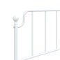 vidaXL Cabecero de metal blanco 100 cm vidaXL Cabecero de metal blanco 100 cm