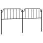 vidaXL Cabecero de metal negro 200 cm vidaXL Cabecero de metal negro 200 cm