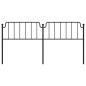 vidaXL Cabecero de metal negro 200 cm vidaXL Cabecero de metal negro 200 cm