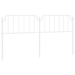 vidaXL Cabecero de metal blanco 193 cm