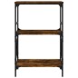 vidaXL Librería 3 estantes madera ingeniería roble humo 59x35x90,5 cm vidaXL Librería 3 estantes madera ingeniería roble humo 59x35x90,5 cm