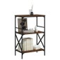 vidaXL Librería 3 estantes madera ingeniería roble marrón 59x35x90,5cm vidaXL Librería 3 estantes madera ingeniería roble marrón 59x35x90,5cm