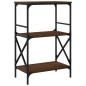 vidaXL Librería 3 estantes madera ingeniería roble marrón 59x35x90,5cm vidaXL Librería 3 estantes madera ingeniería roble marrón 59x35x90,5cm