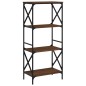 vidaXL Librería 4 estantes madera ingeniería roble marrón 59x35x132cm vidaXL Librería 4 estantes madera ingeniería roble marrón 59x35x132cm