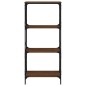 vidaXL Librería 4 estantes madera ingeniería roble marrón 59x35x132cm vidaXL Librería 4 estantes madera ingeniería roble marrón 59x35x132cm