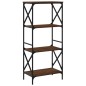 vidaXL Librería 4 estantes madera ingeniería roble marrón 59x35x132cm vidaXL Librería 4 estantes madera ingeniería roble marrón 59x35x132cm