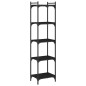 vidaXL Librería de 5 estantes madera de ingeniería negro 40x30x154 cm vidaXL Librería de 5 estantes madera de ingeniería negro 40x30x154 cm