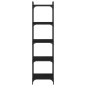 vidaXL Librería de 5 estantes madera de ingeniería negro 40x30x154 cm vidaXL Librería de 5 estantes madera de ingeniería negro 40x30x154 cm